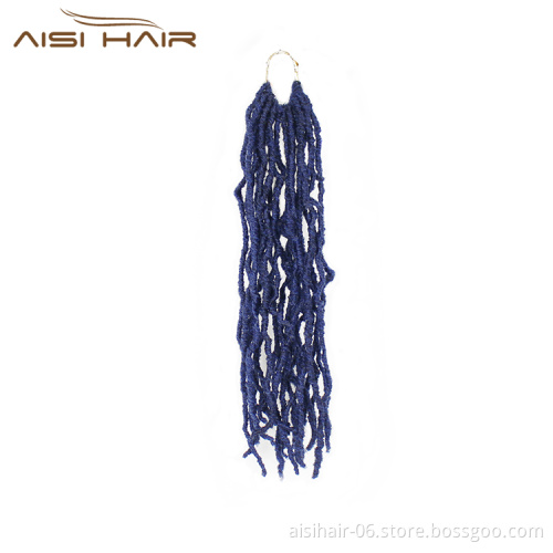 Aisi Hair Crochet Braids 18'' Most Natural Faux Locs Crochet Braid Premium Fiber Synthetic Hair African Roots Hair Extensions